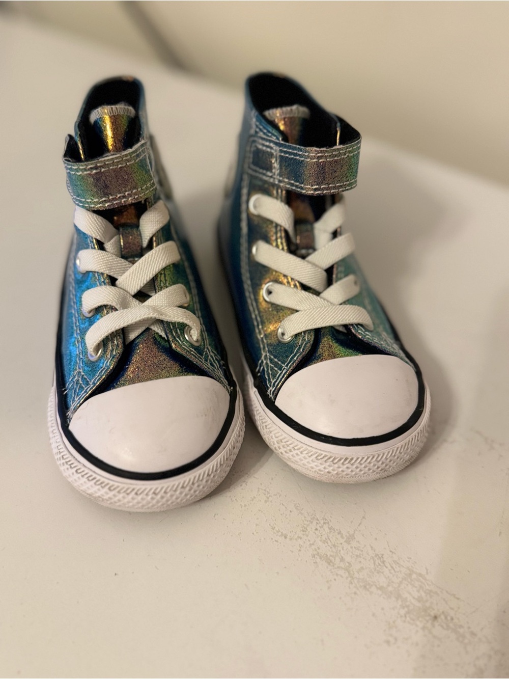 Converse Kids Iridescent High-Top Sneakers - White Toe Caps
